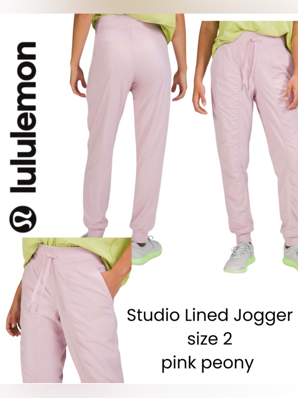 Lululemon Studio Lined Jogger - Pink Peony